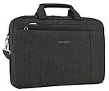 KROSER Laptop Bag 15.6 Inch Briefcase Shoulder Bag Water Repellent Laptop Bag Satchel Tablet Bussiness Carrying Handbag Laptop Sleeve for Women and Men-Charcoal Black