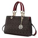 MKF Collection Crossbody Satchel Tote Handbag for Women, Shoulder Bag Vegan Leather Pocketbook ââ‚¬â€œ Top Handle Ladies Purse