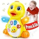 Baby Toys 6-12 Months - Musical Toys for 1 + Year Old Girl Boy, 6 Month Old Baby Toys 12-18 Months Development with Music Light, 1 Year Old Girl Gifts Toddler Baby Girl Toys Infant Crawling Toys