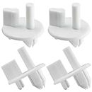 4 Pack 241993101 Crisper Shelf Cover Support Refrigerator Shelf Support Replacement Part Compatible with Frigidaire Refrigerators Replaces for 1513081 240350802 AP4393090 AH2358879 PS2358879