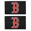 Flag Iron on Patches Sports Teams Letter - Pack of 2 - Decorative for Clothing & Accessories, Ideal for Shirts, Jackets, Hats, Jeans, Shoes, Bags - Durable, Easy Apply (Boston)