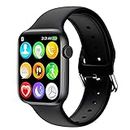 HCHLQL Smart Watch for Android iOS Phones Compatible with iPhone Samsung, Touchscreen Fitness Tracker Smartwatch with Call/SMS/Heart Rate/Pedometer for Men Women Kids (Black)