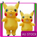 Mens Kids Pikachu Inflatable Costume Child Cosplay Mascot Anime Halloween Party
