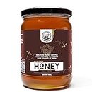 Kesariya Farm Wildflower Honey | Raw 100% Pure & Natural | Produced By Wild Forest Bees | Unprocessed, Unpasteurized | NMR Tested | Glass Jar (700 Gram)