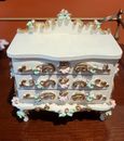 Vintage Spielwaren Szalasi Rococo German Dollhouse Dresser 
