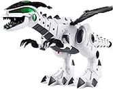 MOKSHIV Dinosaur Robot Dinosaur Toy, Educational Robot, Mechanical, Children's Toy, Automatic Walking, Open Mouth Opening/Closing, Voice Spraying, Glowing Light, Neck and Tail Sway, Animal Model