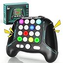 Fast Push Game Pop Fidget Toys Handle，5 Modes In 1 Flashing Handheld Game for Teens​ Adults, 2024 New Electronic Brain & Memory Game Quick Push Buttons Gamepad SETM Toys Birthday Gift for Kids (BLACK)