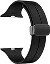 Colorcase Smart Watch Buckle Silicon Strap Compatible with Fire-Boltt Dream Bsw202 WristPhone Smart Watch - Silicon Buckle Band - Black