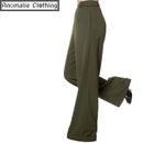 Banned Apparel Party On Wide Leg Trousers in Olive - 1950s Vintage Retro Swing