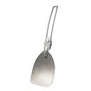 Greatideal Stainless Steel Folding Spatula - Flat Beefsteak Pancake Cooking Spatula - Lightweight Portable Kitchen Tool for Camping Travel Fishing - Outdoor Cooking Accessories Supplies
