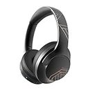 PowerLocus Bluetooth Headphones Over Ear, 50 Hrs Playtime Wireless Headphones Over Ear, Foldable Headphones with Microphone, Lightweight HiFi Stereo Headset with Case & Wired Mode for Phone/Travel/PC