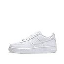 Nike Unisex Air Force 1 (Gs)' Basketball Shoes, White White White White 117, 3.5 UK