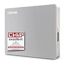 Toshiba 2TB Canvio Flex Portable External Hard Drive for Mac, Windows PC and Tablet use, compatible with most USB-C and USB-A devices, Silver (HDTX120ESCAA)