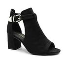 Fashion Thirsty Ladies Womens Block Mid High Heels Chunky Sandals Open Toe Party Shoes Size New