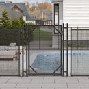 VEVOR Pool Fence 4'x12/48/72/96/108' 4'x2.5' Gate Inground Pool Removable Fences