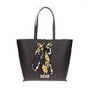 Versace Borsa Jeans Couture shopper foulard chain print 75VA4BAD ZS467 899 black