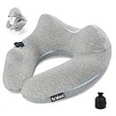 Travel Pillow for Airplane with Hood, Inflatable Neck air Pillow for car,Travel accessoires nap Rest Sleep Business Trip Flight