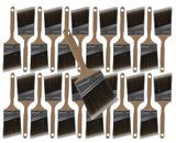 24PK 3 "Angle House Wall,Trim Paint Brush Set Home Exterior or Interior Brushes
