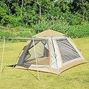 MATEPROX Instant Pop-up Camping Tent, 2/3/4 Person Family Dome Tents with Double Door Rainfly Mesh Windows, Easy Setup Fast Pitch Tent for Camping Beach Hiking