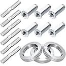PAGOW 15 PCS Gy6 Exhaust Bolt and Gasket for 50cc 125 cc 150cc Scooters ATVs Moped Quad 4 Wheeler Dune Buggy Sandrail Vehicles Motorcycle (3 Sets)