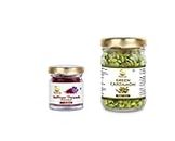 Grocery & Gourmet Foods Combo Offer-(Kashmiri Saffron Kesar .5 Gram + Green Cardamom Sabut Elaichi 40 Grams) Pack of 2 Perfect Grocery Items In a Glass Jar