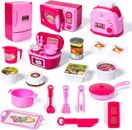 Kitchen Appliances Toy,Kids Kitchen Pretend Play Set,Toaster,Microwave Oven,Refr