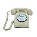 TelPal Telephone Landline Phones for Home, Retro Old Fashion House Phone, Corded Hands Free Home Phone with Rotary Dial Keypad, Office/Hotel/Old Shcool Telephone