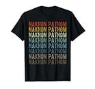 Nakhon Pathom Città Thailandia Retro Maglietta