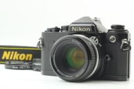 [Near Mint] Nikon FE Black 35mm SLR Film Camera + Nikkor Ai 50mm f1.8 from japan