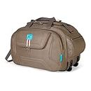 M MEDLER Derben Nylon 55 litres Waterproof Strolley Duffle Bag- 2 Wheels - Luggage Bag (Beige)