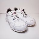 AKESSO Carraria 8.5M  ATHLETIC NURSING SHOES WOMENS  WHITE LEATHER Lace Up