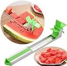 KLIP 2 DEAL Advanced Stainless Steel Watermelon Slicer Cutter Peeler Dig Corer and Server | Windmill Slicer Cutter | Watermelon Cutting Tool for Home and Kitchen | Quick and Faster DIY Kitchen Organizer Items