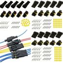 15 Sets Car Waterproof Electrical Wire Automotive Connector 2/3/4Pin Way Plug