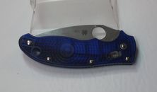 NEW Unused Numbered C101PBL2 SPYDERCO Manix 2 Translucent Blue Folding Knife