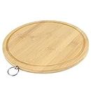 Cutting Boards, Durable Practical Bamboo Cutting Board Dough Board for Restaurant for Kitchen for Home(Diameter 28.0*Thickness 1.7cm)