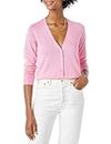 Amazon Essentials Women's Lightweight V-Neck Cardigan Jumper (Available in Plus Size), Pink, XXL