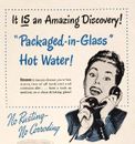 IMPRESIÓN ANUNCIO Calentador de agua Permaglas 1948 5x13 gas o eléctrico envasado en vidrio