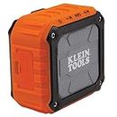 Klein Tools AEPJS1 Wireless Jobsite Speaker, Connects wirelessly via Bluetooth or a wired auxiliary input, Orange, Black, Grey