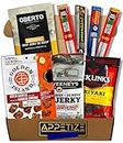 Beef Jerky And Pepperoni Stick Gifts For Men - Dad - Brother - Mens Snack Box - Birthday Gifts For Men Meat Gift Basket - Carnivore Snacks for Adults - Gifts for Boyfriend - Fathers Day Gift Basket - Gift Basket For Men - Meat Box Food Gift - (Mailer Box Version)