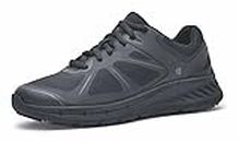 Shoes for Crews Women's Vitality II Slip Resistant Work Sneaker, Black, 6.5 Wide US