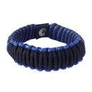 'Blue and Black Amina' - Men's Wristband Bracelet from Africa