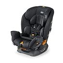 Chicco OneFit ClearTex All-in-One, Rear-Facing Seat for Infants 5-40 lbs, Forward-Facing Car Seat 25-65 lbs, Booster 40-100 lbs, Convertible| Obsidian/Black