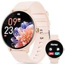 Smart Watch for Men Women (Answer/Make Calls), Smartwatch for Android iPhone, 1.39" Fitness Tracker with Heart Rate Blood Oxygen Sleep Monitor Pedometer (Pink)