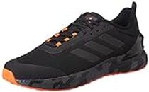 adidas Mens LightRun Edge Force CBLACK/SHEAME/Solred/CHACOA Running Shoe - 8 UK (IU6465)