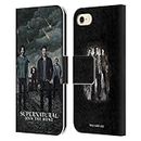 Head Case Designs Officially Licensed Supernatural Season 12 Group Key Art Leather Book Wallet Case Cover Compatible with Apple iPhone 7/8 / SE 2020 & 2022