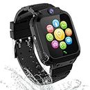 Kids Smart Watches for Boys Girls - Kids GPS Tracker Watch Phone Waterproof SOS Digital Camera Alarm Pedometer for 3-12 Years Old Christmas Birthday gifts