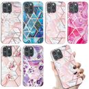 Marble Pattern TPU Shockproof Phone Case For iPhone 14 Pro Max 11 12 13 XR 7 8