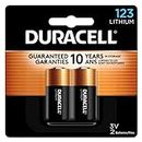 Duracell – 123 3V Ultra Lithium Photo Size Battery – long lasting battery – 2 count
