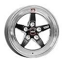 Weld Racing Wheel, S71, 15 x 10 in, 7.500 in Backspace, 5 x 120 mm Bolt Pattern, Medium Pad, Aluminum, Black Anodize/Polished, Each