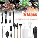7/14Pcs Mini Garden Tools Succulent Planting Kit Gardening Accessories Water^:^